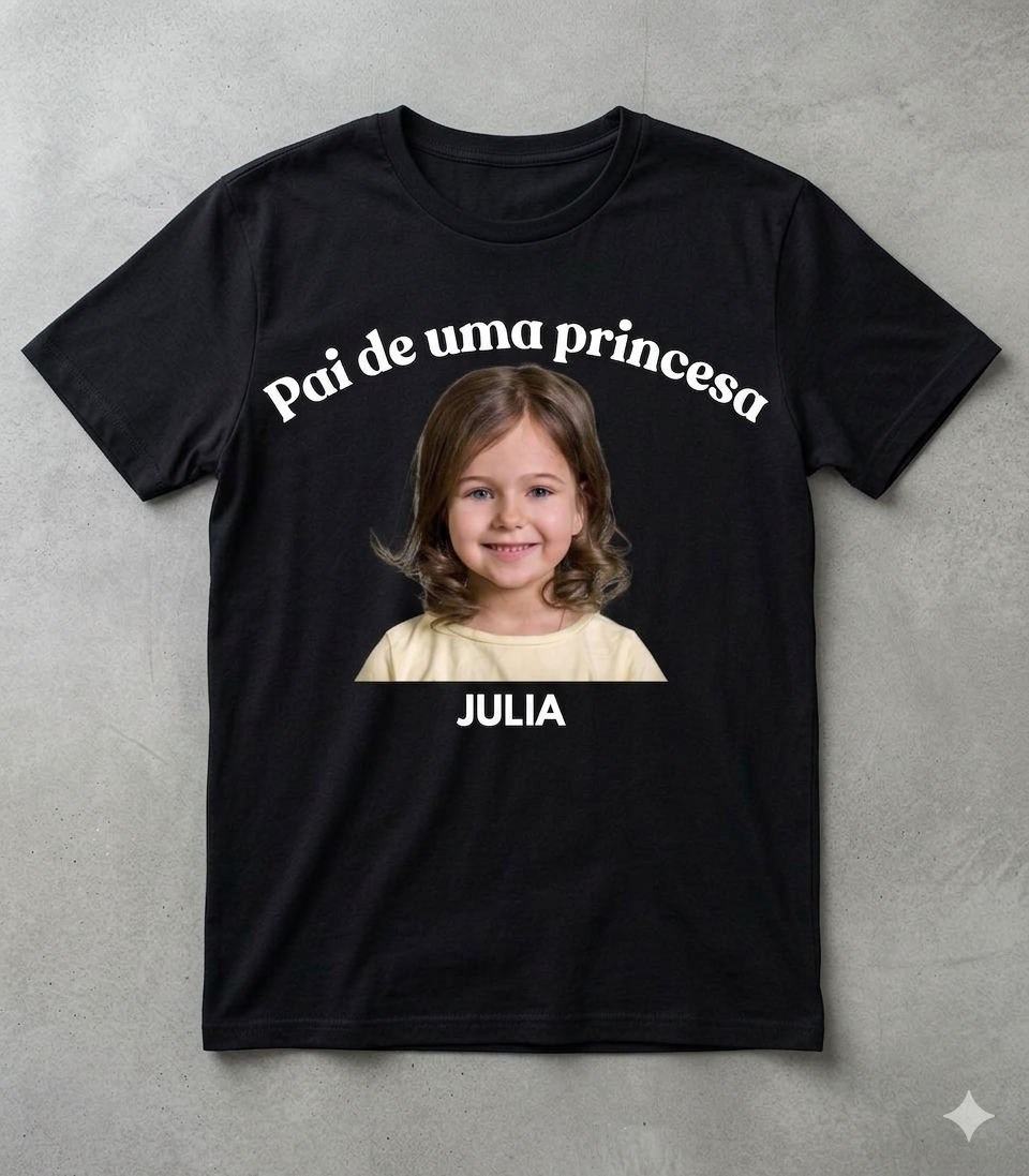 T-Shirt Pai de Princesa